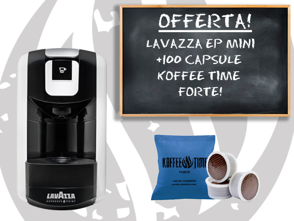 Macchine: Lavazza EP Mini + 100 capsule Koffee Time miscela forte